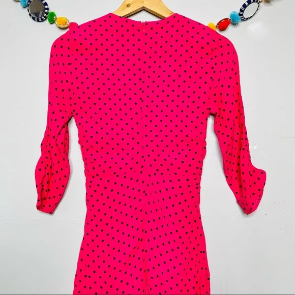 ZARA hot pink polka dot dress - Picture 9 of 14